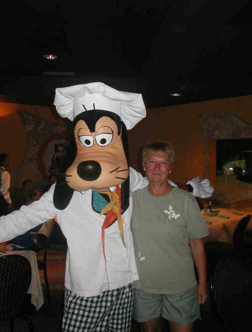 Greeted at Goofy's Kitchen