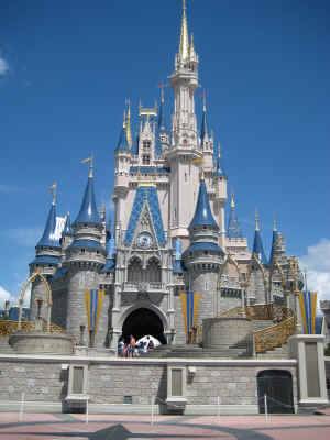 Wow - no one in front of Cinderella Castle