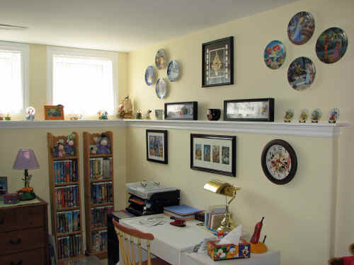 My scrapbooking desk - surrounded by Disney!