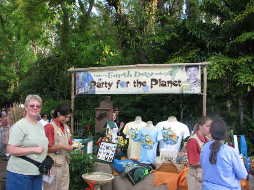 Earth Day activities were scattered around the park
