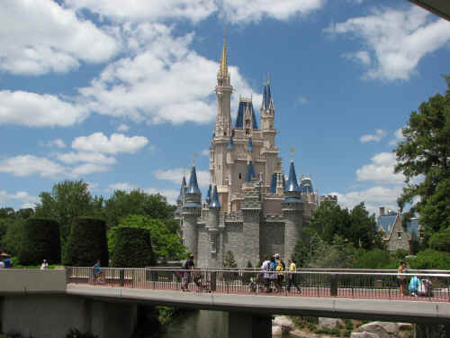 Cinderella Castle as seen from Cosmic Ray's