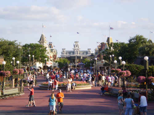 From the castle looking down Main Street