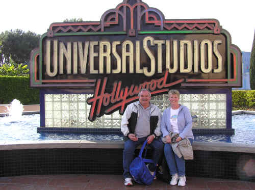 The main entrance at Universal Studios.