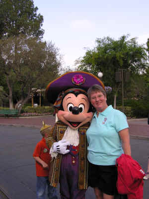 We ran into Pirate Mickey first thing in the morning