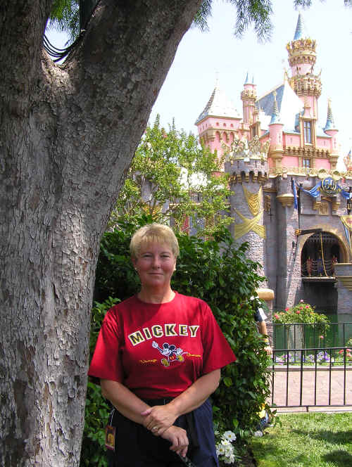 Carol at Snow White's castle