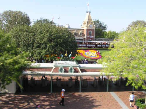 Disneyland Entrance as seen from the monorail