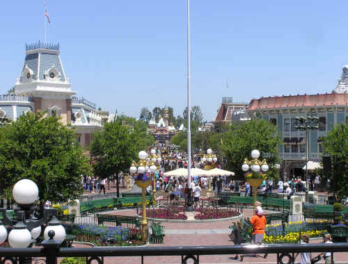 Main Street USA from the station . . . Where's the castle?