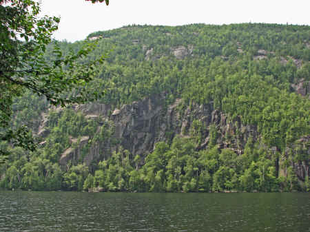 A pretty mountain lake