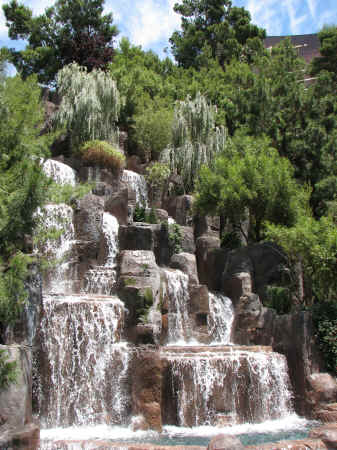 A waterfall at The Wynne