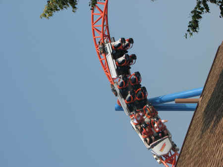 Michelle & Gary upside down!