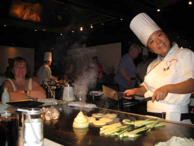 Our chef at Teppan Edo