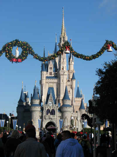 Blue skies really set off Cinderella Castle