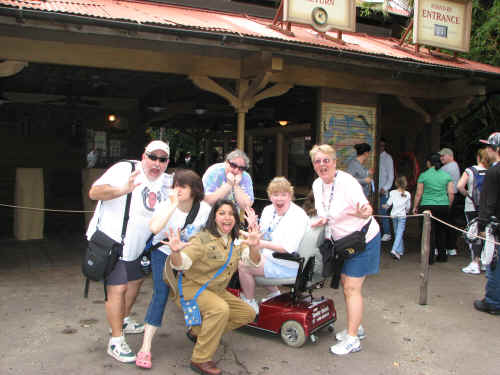 The scary Jungle Cruise ride!