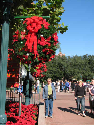 I just love the poinsettia wreaths