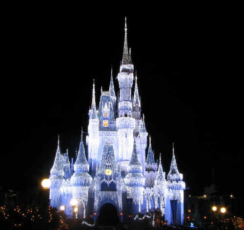 Cinderella Castle looks great at night!