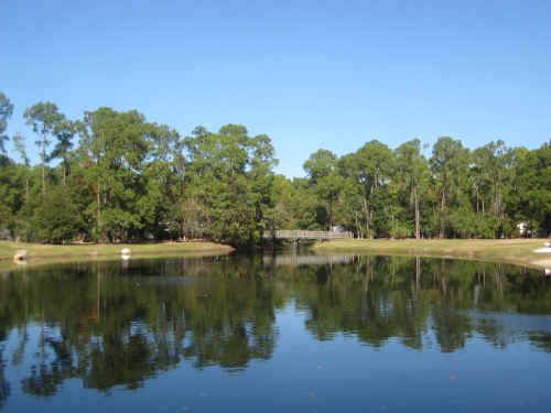 The pond at "The Meadows" in the Fort Wilderness Campground