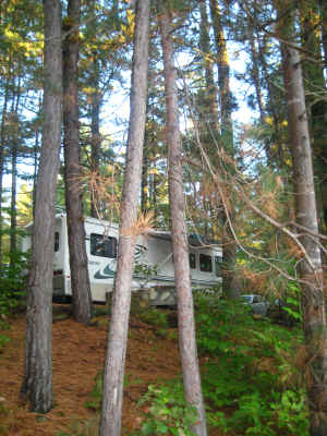 Our campsite at Chocorua, NH