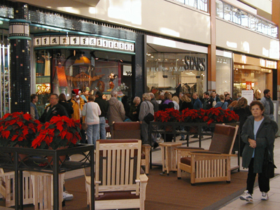Lined up for pins December 15, 2001