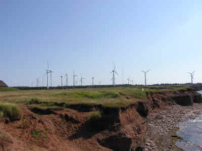 The wind farm at North Cape