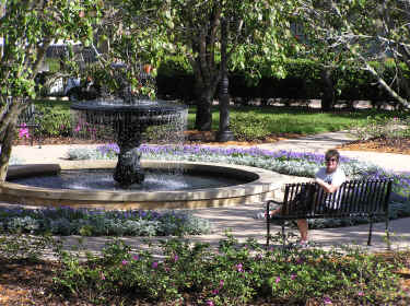 One of the many courtyard fountains at Port Orleans French Quarter