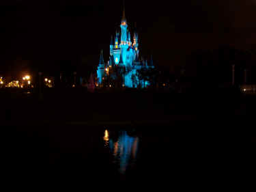 Cinderella Castle at night