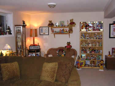 Some of the Disney collection in the Family Room