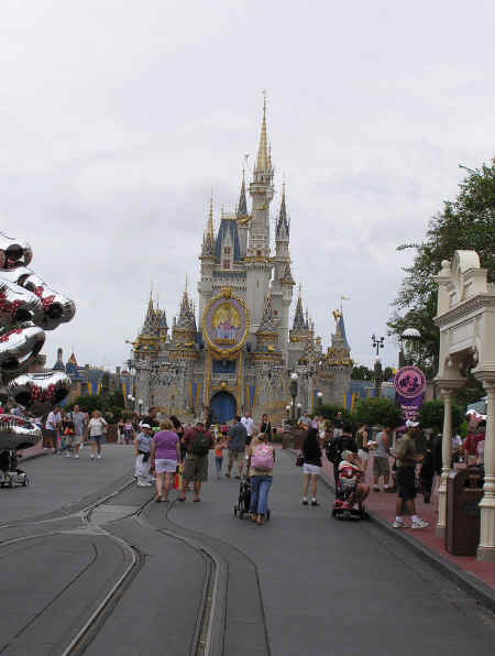 Cinderella's Castle with it's gold trimming