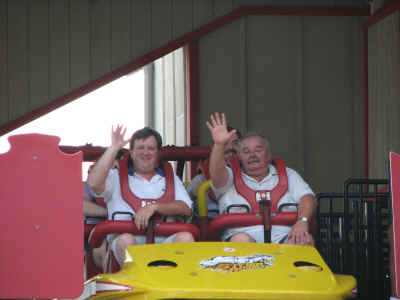 Storm Runner - Gary in the front, Tagrel directly behind him