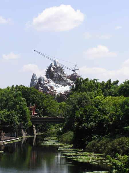 Construction is progressing at Expedition Everest