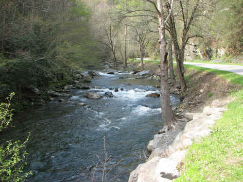 Mountain  streams and swirling rapids everywhere you look!