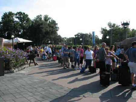 Lined up for the opening of the Pin Event