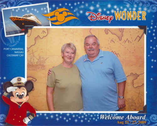 Boarding the Disney Wonder