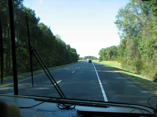 The view from the windshield of our cottage!