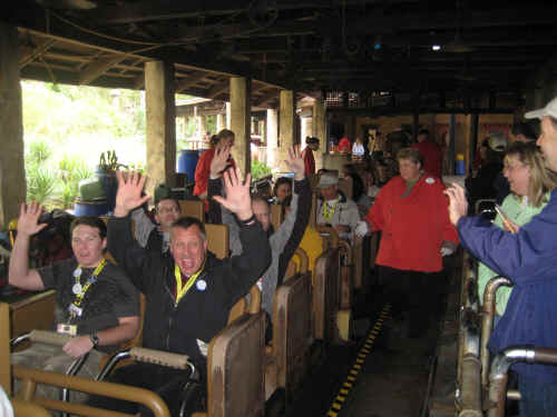 Boarding the Everest ride!