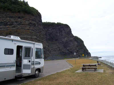 Typical coastline in the Gaspe area of Quebec