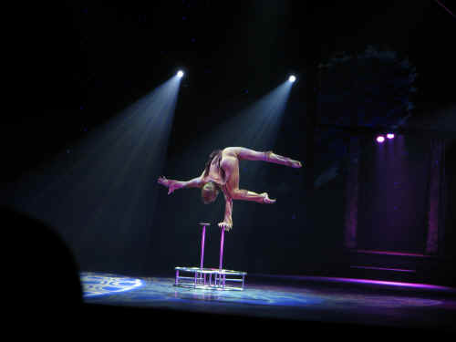 One of the gymnasts in the Imagin show